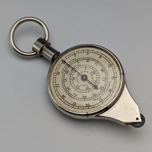 復古德國地圖測量與指南針盒裝